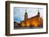 Royal Castle in Warsaw at Night-Jacek Kadaj-Framed Photographic Print