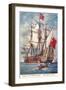 Royal Charles, British Navy Ship, 1672-null-Framed Art Print