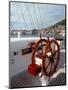 Royal Clipper Helm, Dubrovnik, Croatia-Lisa S^ Engelbrecht-Mounted Photographic Print