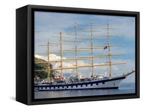 Royal Clipper in Harbor, Dubrovnik, Croatia-Lisa S. Engelbrecht-Framed Stretched Canvas