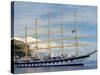 Royal Clipper in Harbor, Dubrovnik, Croatia-Lisa S. Engelbrecht-Stretched Canvas