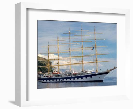 Royal Clipper in Harbor, Dubrovnik, Croatia-Lisa S. Engelbrecht-Framed Photographic Print