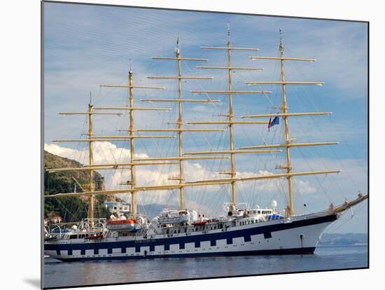 Royal Clipper in Harbor, Dubrovnik, Croatia-Lisa S. Engelbrecht-Mounted Photographic Print