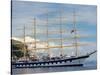 Royal Clipper in Harbor, Dubrovnik, Croatia-Lisa S^ Engelbrecht-Stretched Canvas