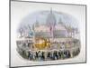 Royal Coach Passing St Paul's Cathedral, City of London, 1837-null-Mounted Giclee Print