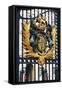Royal Coat of Arms, Gate to Buckingham Palace-null-Framed Stretched Canvas