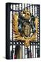 Royal Coat of Arms, Gate to Buckingham Palace-null-Stretched Canvas