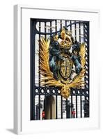 Royal Coat of Arms, Gate to Buckingham Palace-null-Framed Giclee Print