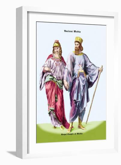 Royal Couple of Media-Richard Brown-Framed Art Print