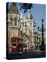 Royal Courts of Justice, the Strand, London, England, United Kingdom-G Richardson-Stretched Canvas