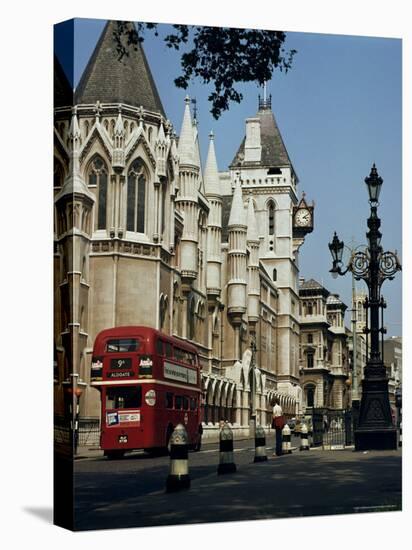 Royal Courts of Justice, the Strand, London, England, United Kingdom-G Richardson-Stretched Canvas