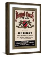 Royal Crest Brand Whiskey-null-Framed Art Print