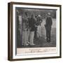 Royal Cricketers at Cumberland Lodge, Windsor Great Park, Berkshire, 1911-Ernest Brook-Framed Giclee Print