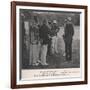 Royal Cricketers at Cumberland Lodge, Windsor Great Park, Berkshire, 1911-Ernest Brook-Framed Giclee Print