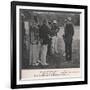 Royal Cricketers at Cumberland Lodge, Windsor Great Park, Berkshire, 1911-Ernest Brook-Framed Giclee Print