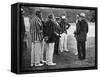 Royal Cricketers at Cumberland Lodge, Windsor Great Park, Berkshire, 1911-Ernest Brook-Framed Stretched Canvas