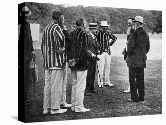 Royal Cricketers at Cumberland Lodge, Windsor Great Park, Berkshire, 1911-Ernest Brook-Stretched Canvas