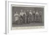 Royal Cyclists, a Group at Copenhagen-null-Framed Giclee Print