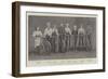 Royal Cyclists, a Group at Copenhagen-null-Framed Giclee Print