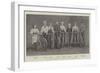 Royal Cyclists, a Group at Copenhagen-null-Framed Giclee Print