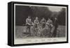 Royal Cyclists at Fredensborg, Denmark-null-Framed Stretched Canvas