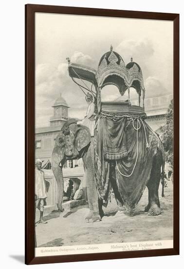 Royal Elephant with Howdah, India-null-Framed Art Print