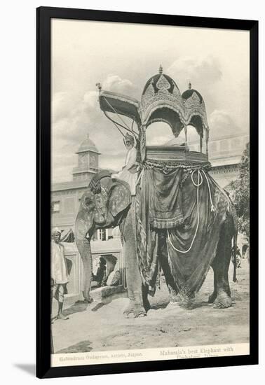 Royal Elephant with Howdah, India-null-Framed Art Print