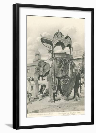 Royal Elephant with Howdah, India-null-Framed Art Print