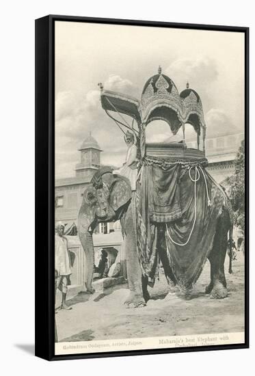 Royal Elephant with Howdah, India-null-Framed Stretched Canvas