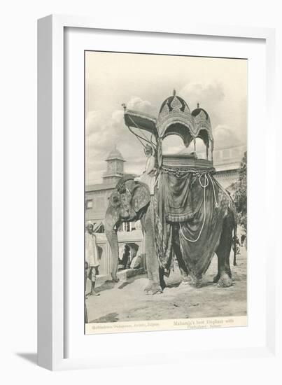 Royal Elephant with Howdah, India-null-Framed Art Print