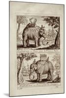 Royal Elephants, from 'Voyage Du Siam Des Peres Jesuites' by Guy Tachard, 1688-null-Mounted Giclee Print