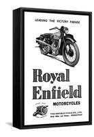 Royal Enfield Motorcycles: Leading the Victory Parade-null-Framed Stretched Canvas