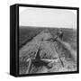 Royal Engineers Repairing a Railway Destroyed by the Boers, Kroonstad, South Africa, 1900-Underwood & Underwood-Framed Stretched Canvas