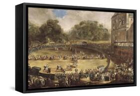 Royal Equestrian Parade, Aranjuez, Spain-Luis Paret y Alcazar-Framed Stretched Canvas