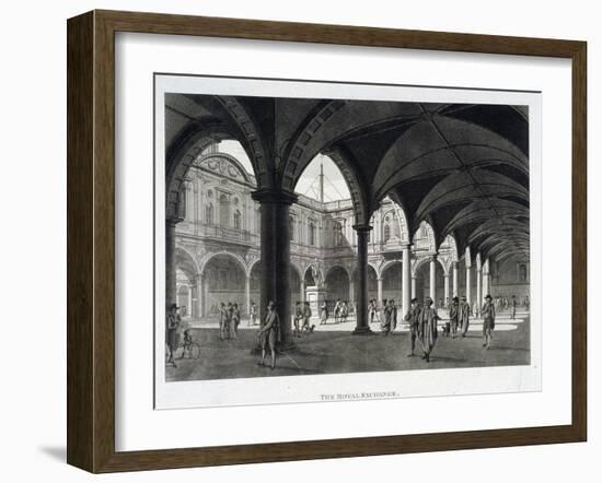 Royal Exchange (2N) Interior, London, 1798-Thomas II Malton-Framed Giclee Print