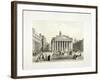 Royal Exchange and the Bank of England on the Left, London, 1851-Thomas Picken-Framed Giclee Print