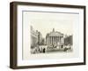 Royal Exchange and the Bank of England on the Left, London, 1851-Thomas Picken-Framed Giclee Print