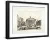 Royal Exchange and the Bank of England on the Left, London, 1851-Thomas Picken-Framed Giclee Print