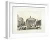 Royal Exchange and the Bank of England on the Left, London, 1851-Thomas Picken-Framed Giclee Print