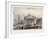 Royal Exchange and the Bank of England on the Left, London, 1851-Thomas Picken-Framed Giclee Print