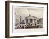 Royal Exchange and the Bank of England on the Left, London, 1851-Thomas Picken-Framed Giclee Print