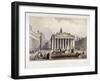 Royal Exchange and the Bank of England on the Left, London, 1851-Thomas Picken-Framed Giclee Print