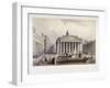 Royal Exchange and the Bank of England on the Left, London, 1851-Thomas Picken-Framed Giclee Print