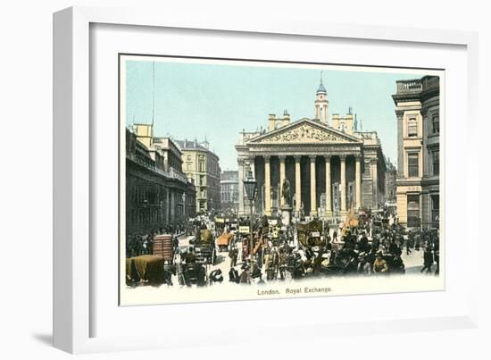 Royal Exchange, London, England-null-Framed Art Print