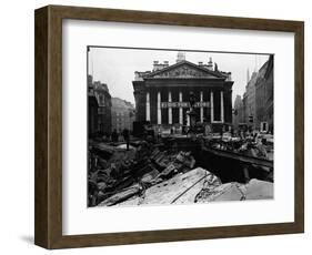 Royal Exchange Overlooks Damage-null-Framed Photographic Print