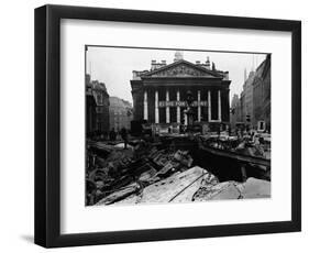 Royal Exchange Overlooks Damage-null-Framed Photographic Print