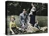 Royal family as a happy group of dog lovers, 1937-Michael Chance-Stretched Canvas