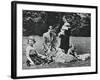 Royal Family as a Happy Group of Dog Lovers, 1937-Michael Chance-Framed Giclee Print