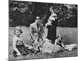 Royal Family as a Happy Group of Dog Lovers, 1937-Michael Chance-Mounted Giclee Print