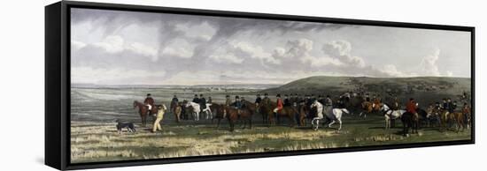 Royal Family Fox Hunting, 1872-null-Framed Stretched Canvas